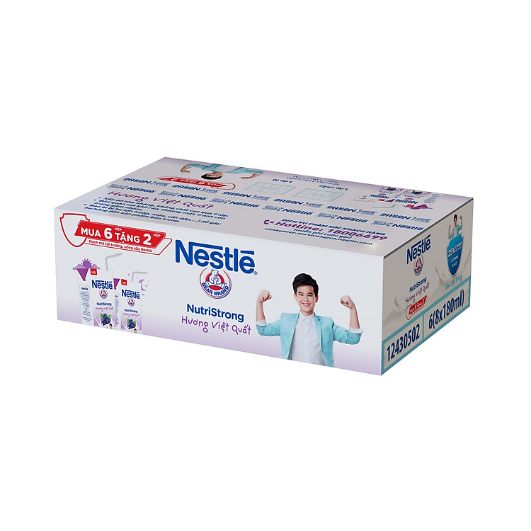 Thùng 36 hộp Sữa nước Nestlé Hương Việt Quất (3x180ml ) Tặng kèm 12 hộp cùng loại