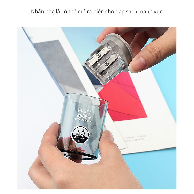 Chuốt Gọt Bút Chì BAOKE-4 (3 cái) - Ảnh 6