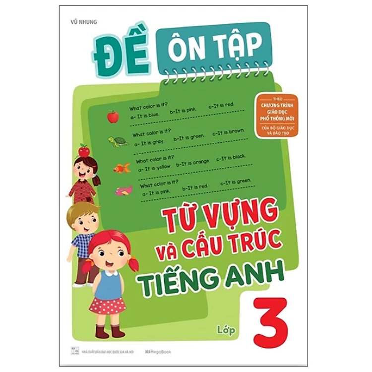 Combo Đề Ôn Tập Từ Vựng Và Cấu Trúc Tiếng Anh lớp 1 + 2 + 3 + 4 + 5 - Ảnh 4