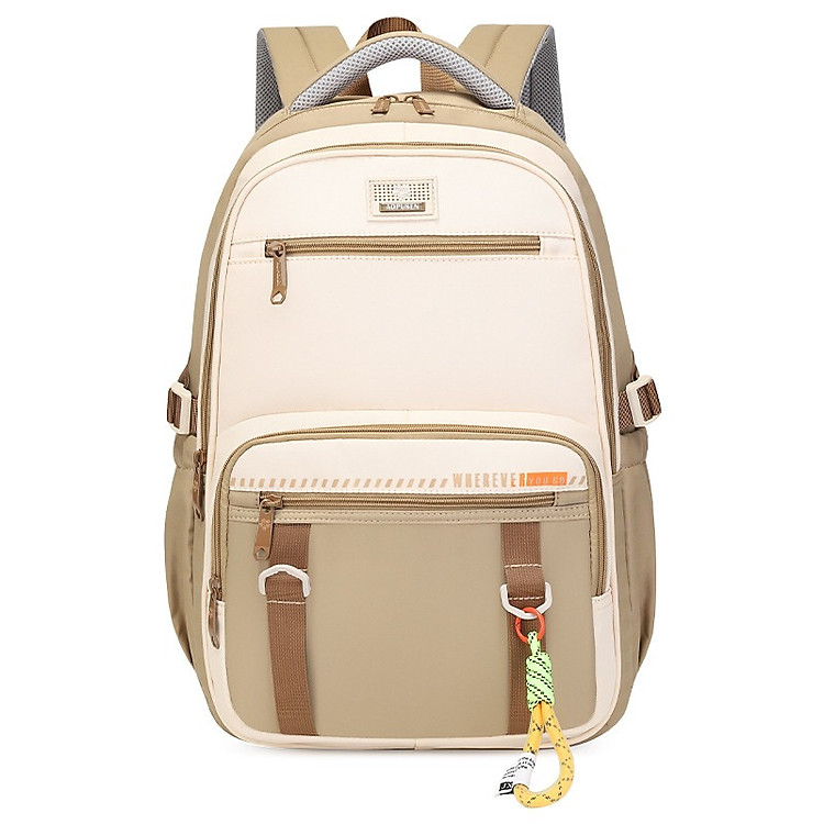 Balo học sinh AOPUSEN 10408 – Chống thấm nước (Màu be)