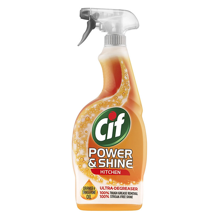 Nước Xịt Lau Nhà Bếp Cif Power & Shine Kitchen (700ml / Chai)