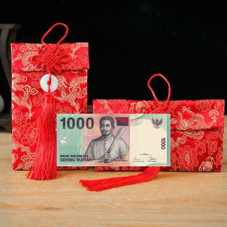 Túi gấm màu xanh 1000 Indonesia