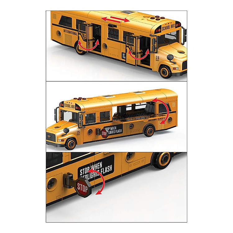 Đồ Chơi Lắp Ráp Xe Buýt VECTO VT9099C Chính hãng Tiết kiệm - Hình ảnh 4