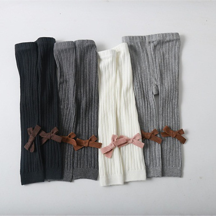 Quần tất len nơ bé gái 1-6 tuổi