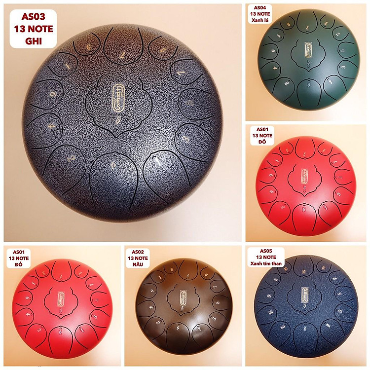 Trống Tank Drum -Steel Tongue Drum-Trống Không Linh 13 NOTE