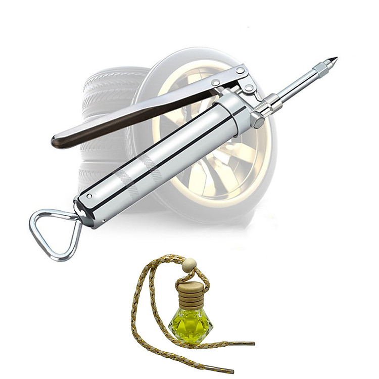 Dụng cụ vá lốp ô tô cao cấp - Tặng 1 tinh dầu treo ô tô