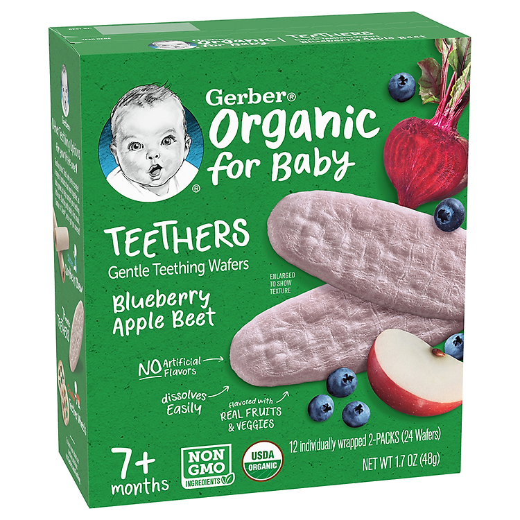 Bánh Gạo Hữu Cơ Gerber 48g vị Việt Quất Tin cậy Giá rẻ - Hình ảnh 2