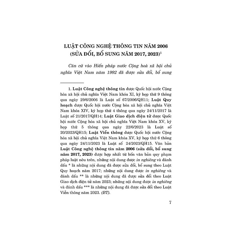 Luật công nghệ thông tin năm 2006 (sửa đổi, bổ sung năm 2017, 2023) - Ảnh 5
