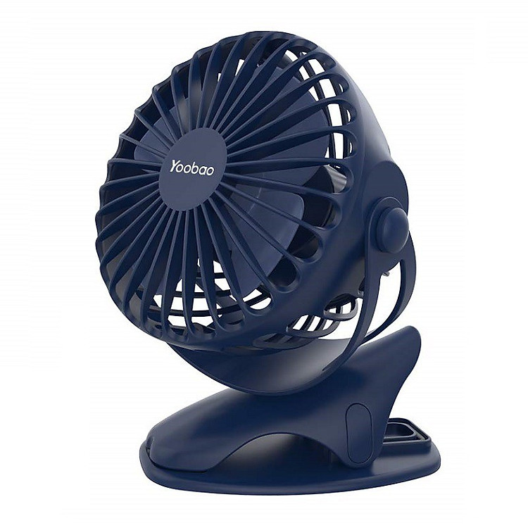 Quạt sạc mini xoay góc 720 độ, đế kẹp đa năng hoặc đặt bàn, với 4 nấc điều chỉnh gió YOOBAO F04 6400MAH Hàng Chính Hãng