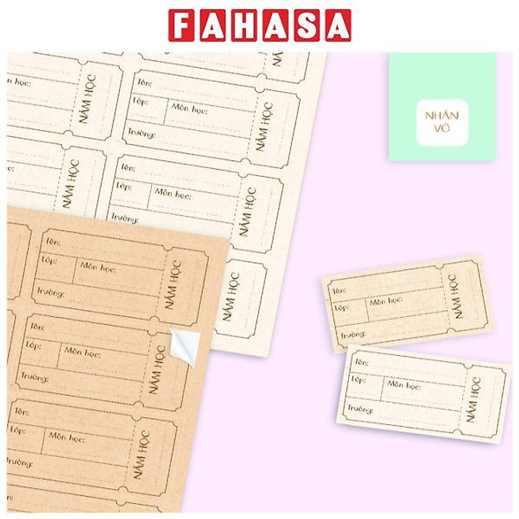 Bộ 24 Nhãn Vở C - Linh Lan