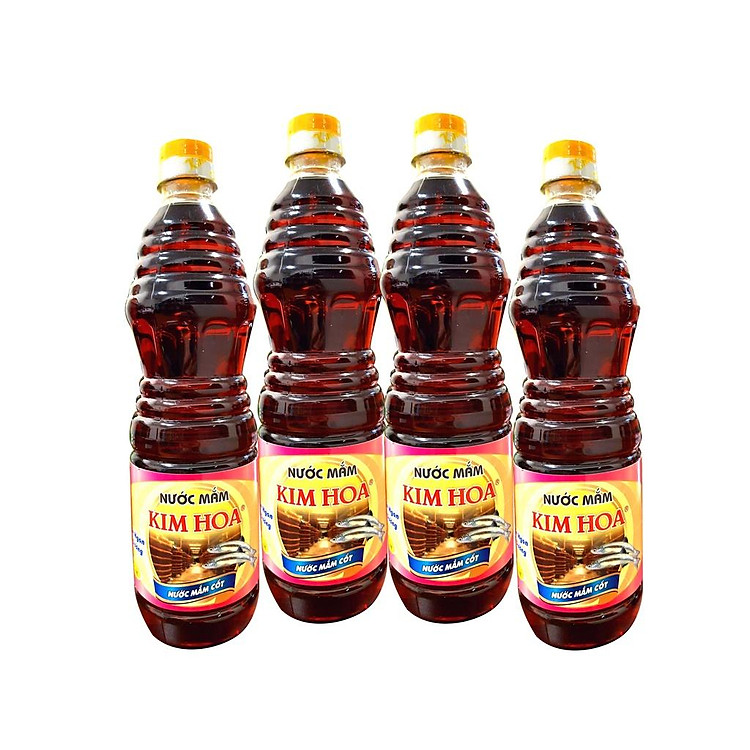 Nước Mắm truyền thống Kim Hoa Phú Quốc 25 độ đạm chai 1 Lít