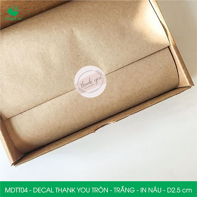 Sticker Thank You (D2.5cm, 50 cái) - Ảnh 3