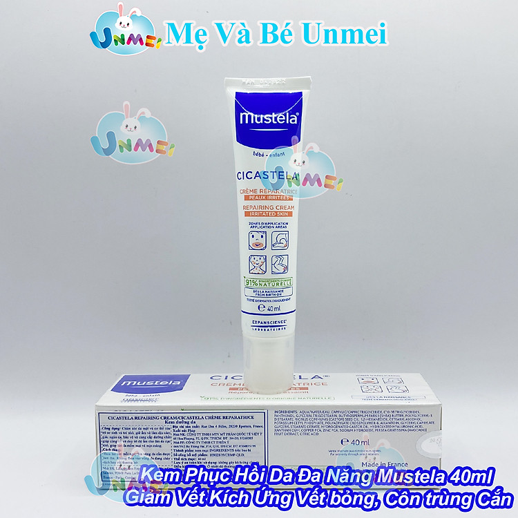 Kem Phục Hồi Da Mustela Cicastela 40ml Chính hãng Tiết kiệm - Hình ảnh 2