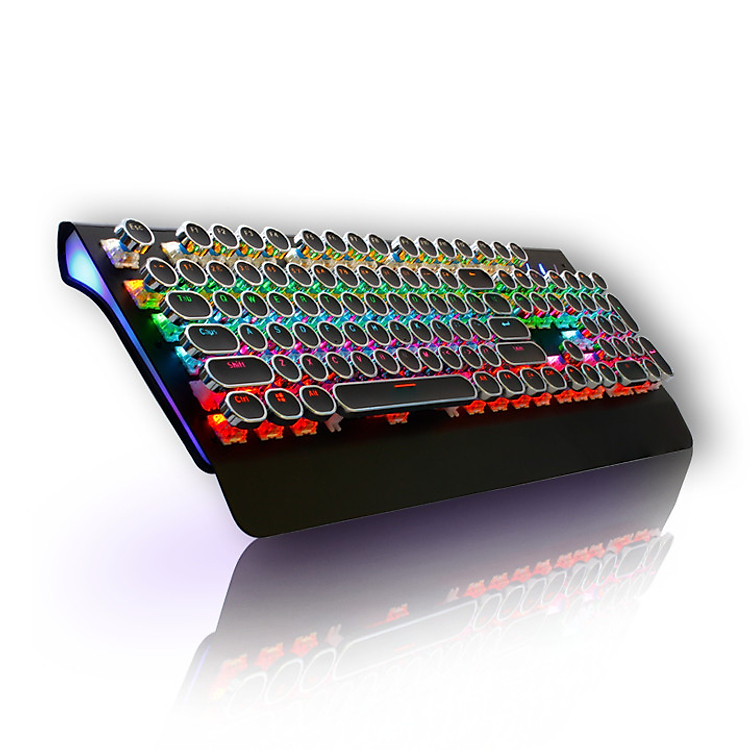 Bàn Phím Cơ Có Dây K835 Chống Nước Có Kê Tay +Tặng bàn di chuột 32cm