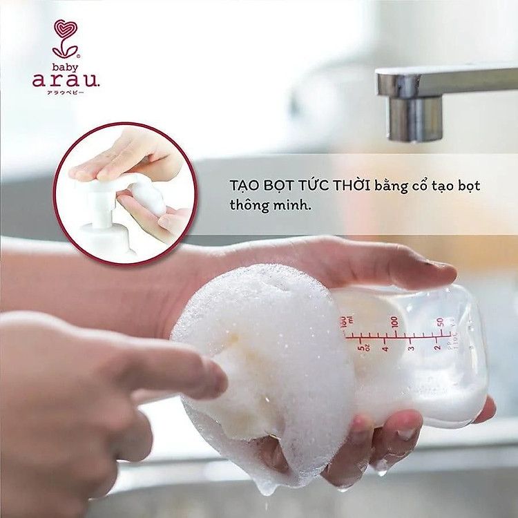 Nước Rửa Bình Thảo Mộc Arau Baby 450ml Chính hãng Tiết kiệm - Hình ảnh 4