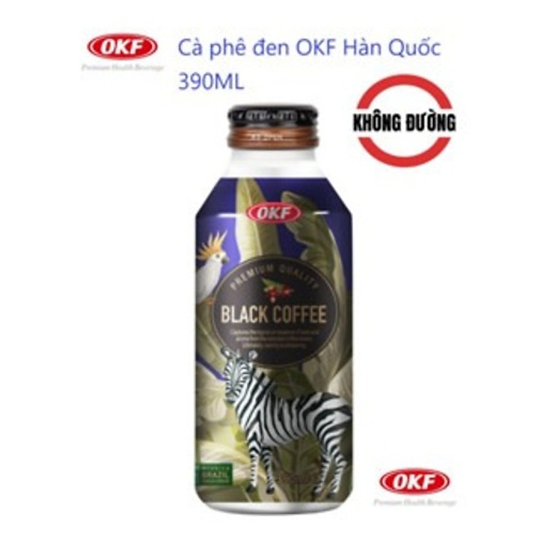 Cà phê đen OKF Hàn Quốc 390ML Không đường Brazil Arabica beans