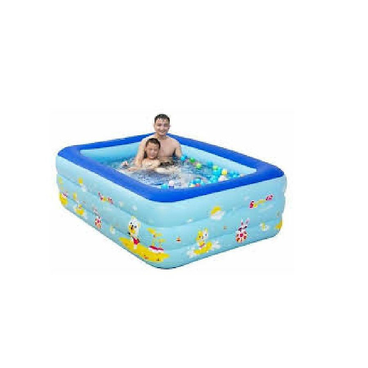 Hồ bơi chữ nhật 3 tầng bơm riêng