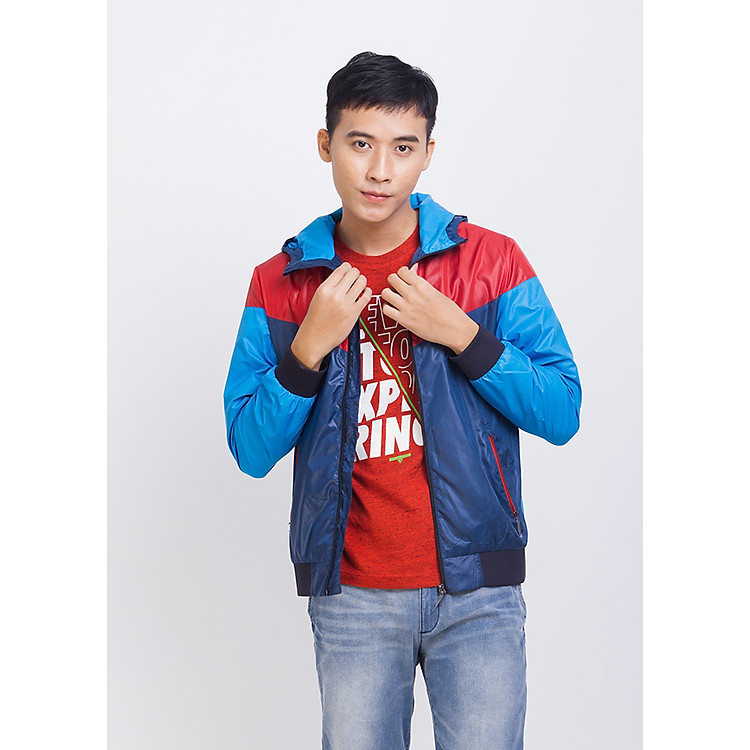 Áo Khoác Nam Ninomaxx NI-FA-M-JAP-LS-1706044 - Xanh Phối Đỏ