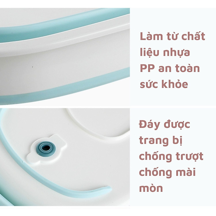 Mua Chậu tắm gấp gọn cho bé size lớn Chính hãng Giá tốt - Hình ảnh 3