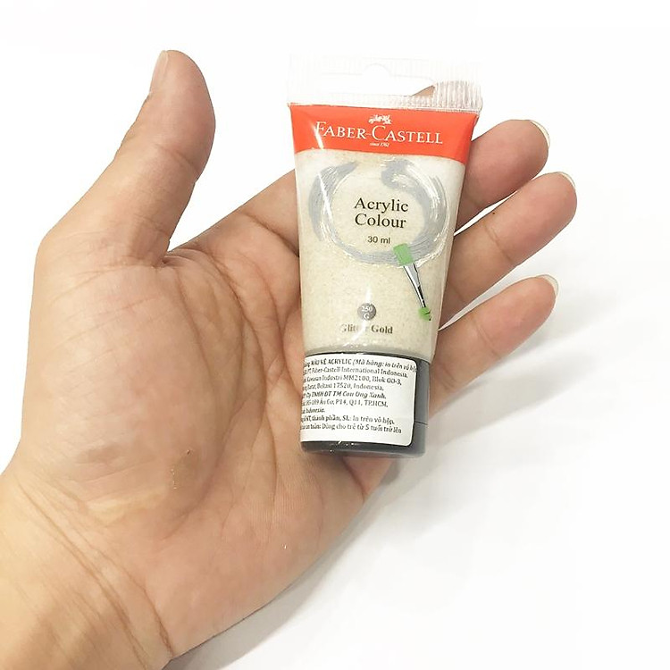 Tuýp Màu Vẽ Acrylic 30ml Glitter Gold - Ảnh 2