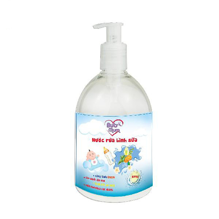 Nước rửa bình sữa 250ml BuB&MuM công dụng diệt khuẩn, làm sạch, ngăn ngừa vi khuẩn giúp bình sữa của bé luôn tỏa hương thơm với mùi hương dễ chịu hàng công ty chính hãng, xuất xứ Việt Nam
