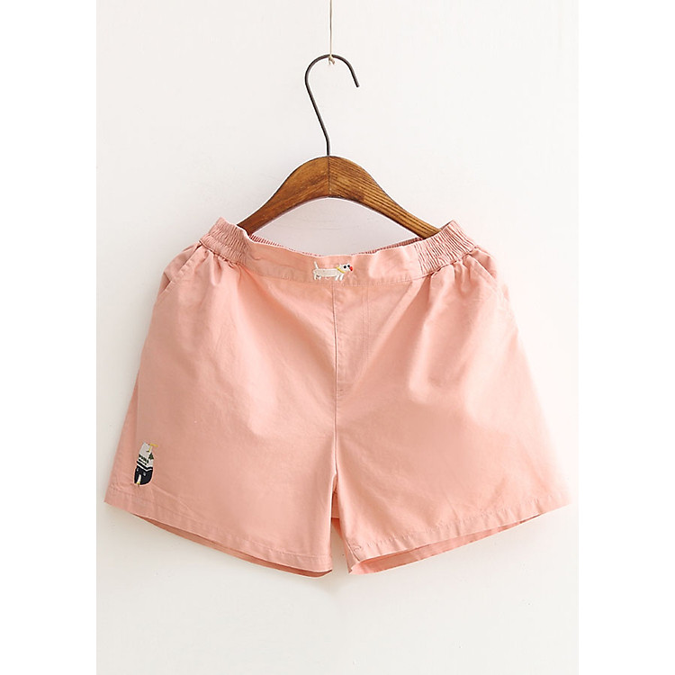 Quần Short Kaki Nữ Thêu 439