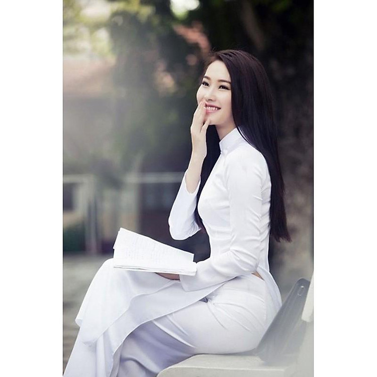 áo dài trắng học sinh nguyên bộ