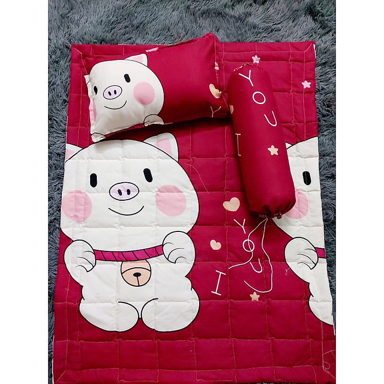 SET CHĂN GỐI CHO BÉ ĐI MẪU GIÁO ( KÈM RUỘT ) - MSP07