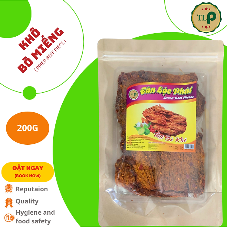 KHÔ BÒ MIẾNG TÂN LỘC PHÁT BỊCH 200G