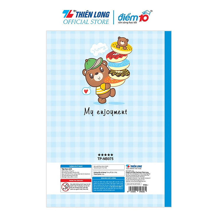 Tập Học Sinh 96 Trang 5 Ô Ly Vuông 100gsm (5 Tập) - Ảnh 7