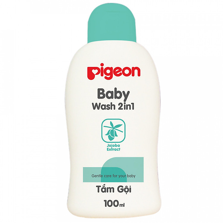 Tắm - Gội ( 2 in 1) Pigeon Hạt Jojoba Nắp Màu (100ml)