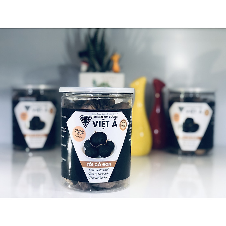 Combo 3 hộp 300gr Tỏi Đen Việt Á- Kim Cương Đen Lên Men Từ Tỏi (Tặng 1 hộp 100gr)