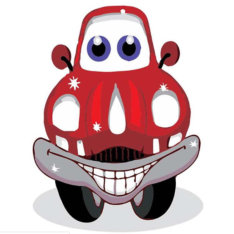 Tranh sơn dầu số hóa ô tô tranh tô màu sơn dầu