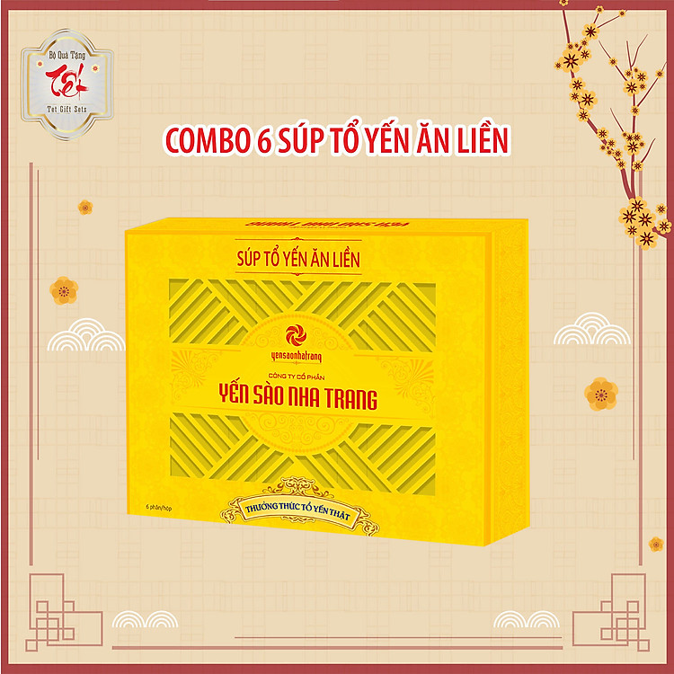 COMBO 6 SÚP TỔ YẾN ĂN LIỀN - YẾN SÀO NHA TRANG