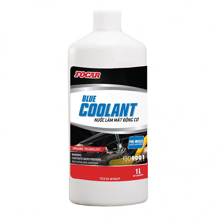 Nước làm mát động cơ ô tô Focar Blue Coolant 1L (Màu xanh)