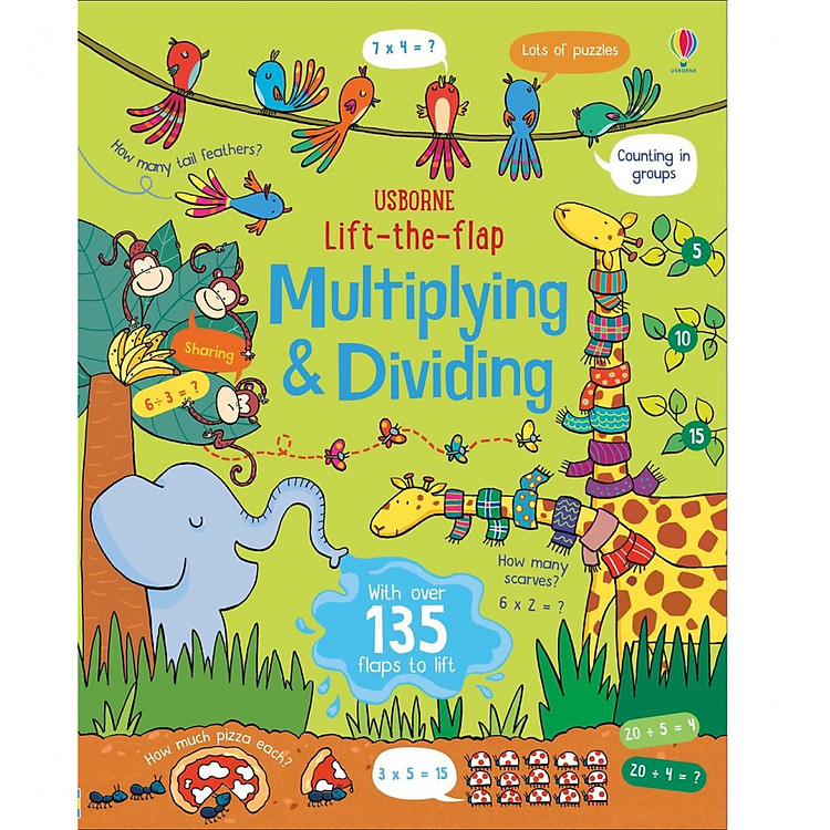 Usborne Lift the flap multiplying and dividing