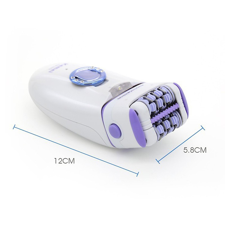 Máy tẩy lông tẩy và nhổ lông toàn thân, cạo lông tay chân, tẩy sạch lông vùng bikini sử dụng pin sạc chuyên nghiệp điều chỉnh 2 Đầu Thay Thế