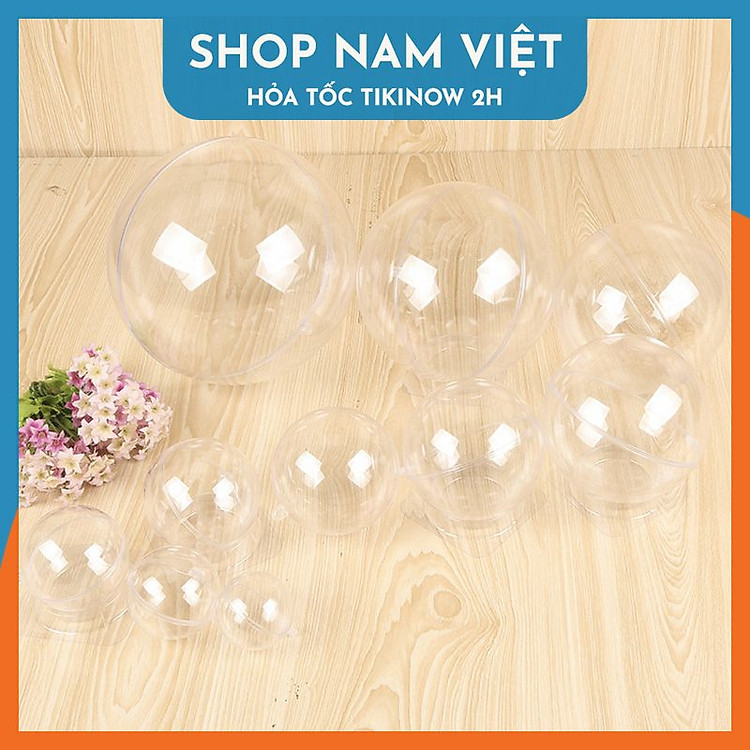 Quả Cầu Nhựa Trong Suốt Trang Trí Tiệc (5cm) - Ảnh 6