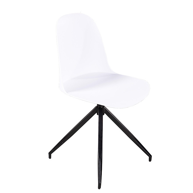 Ghế tiếp khách nhựa thân xoay 360 độ CE1027-1S Nội thất Capta Ghế họp nhỏ gọn thân nhựa PP dày không bánh xe tại HCM