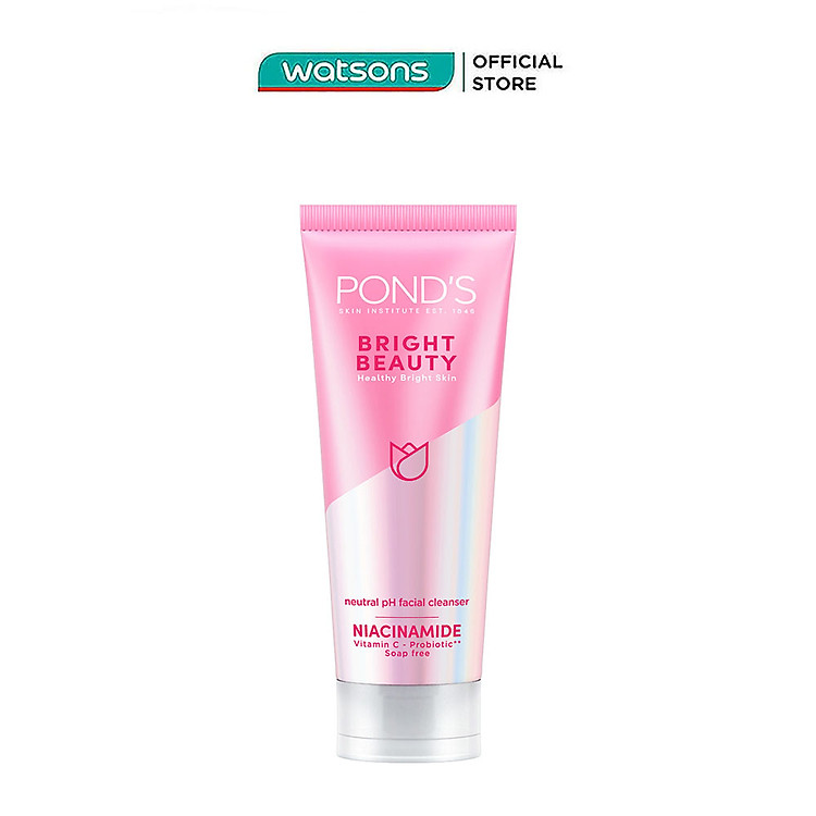 Sữa Rửa Mặt Pond’S White Beauty Spot-less Glow Làm Sáng Da 100g