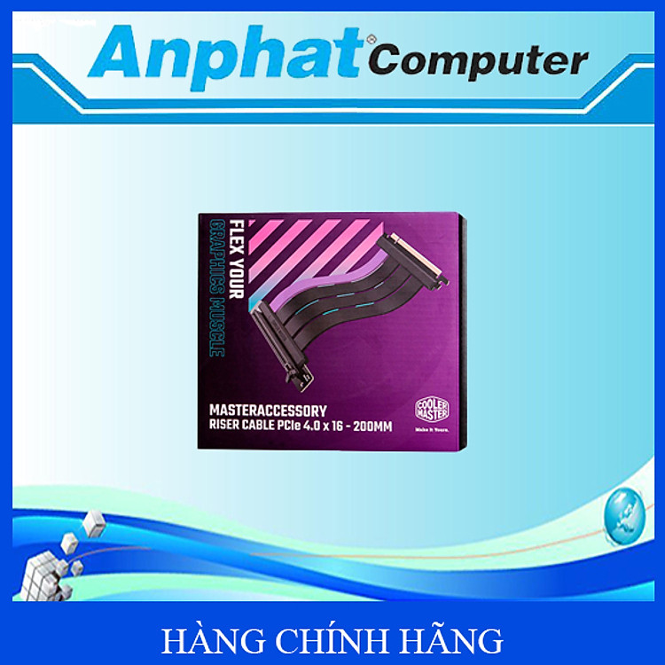 Cáp Riser Cooler Master Cable PCle 4.0x16 (300mm) - Hàng Chính Hãng