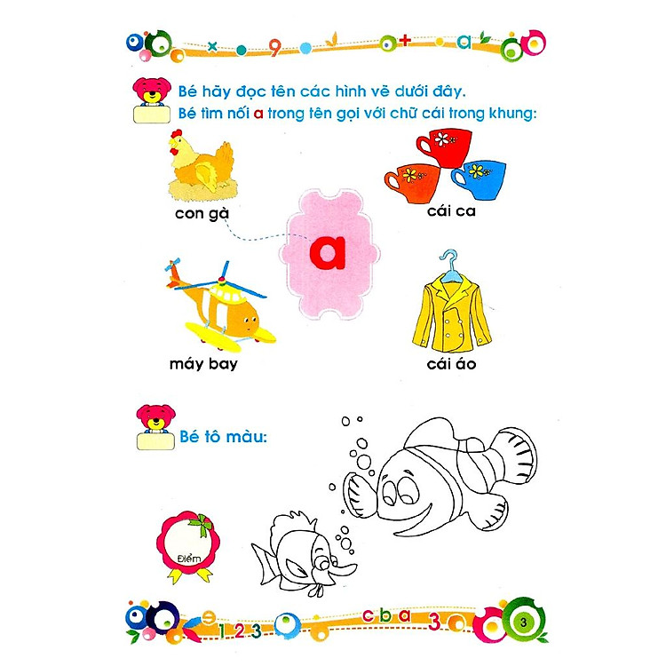 Bé Vào Lớp 1 - Bé Tập Tô Và Làm Quen Với Chữ Cái Tập 1 - Ảnh 5