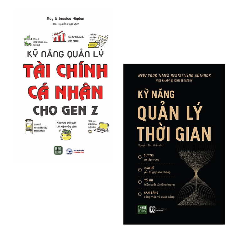 Combo 2 Cuốn Sách Nâng Cao Hiệu Quả Công Việc Hay- Kỹ Năng Quản Lý Thời Gian+ Kỹ Năng Quản Lý Tài Chính Cá Nhân Cho GenZ