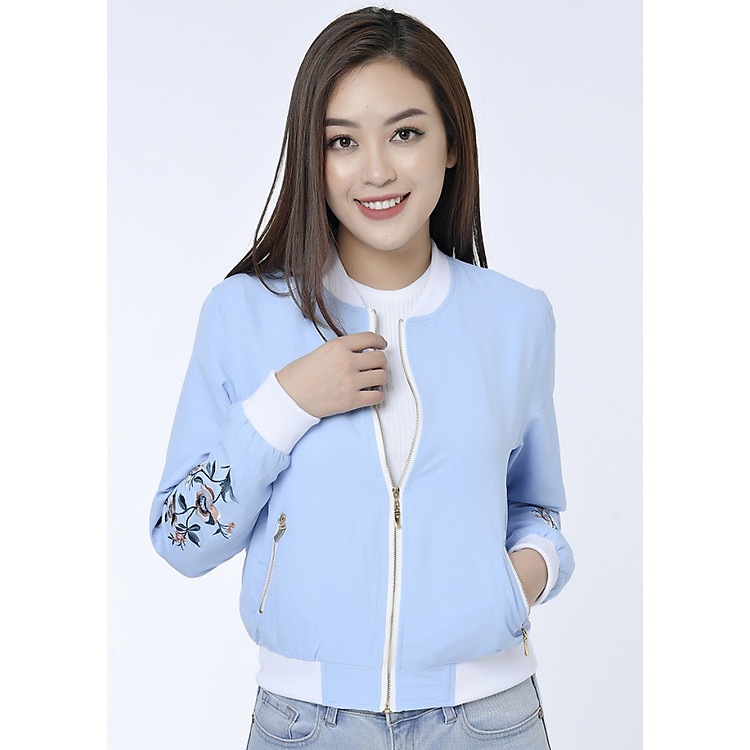 Áo bomber thêu tay Lamer L65O18T010-S3301