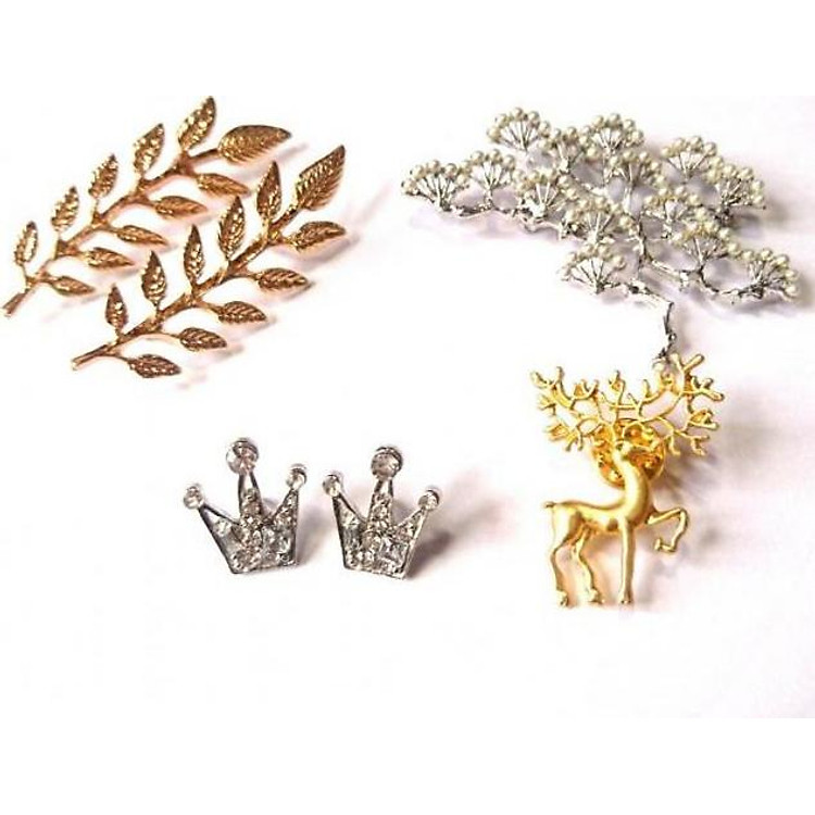 Combo mix 6 cài áo Hàn Quốc giao mầu ngẫu nhiên