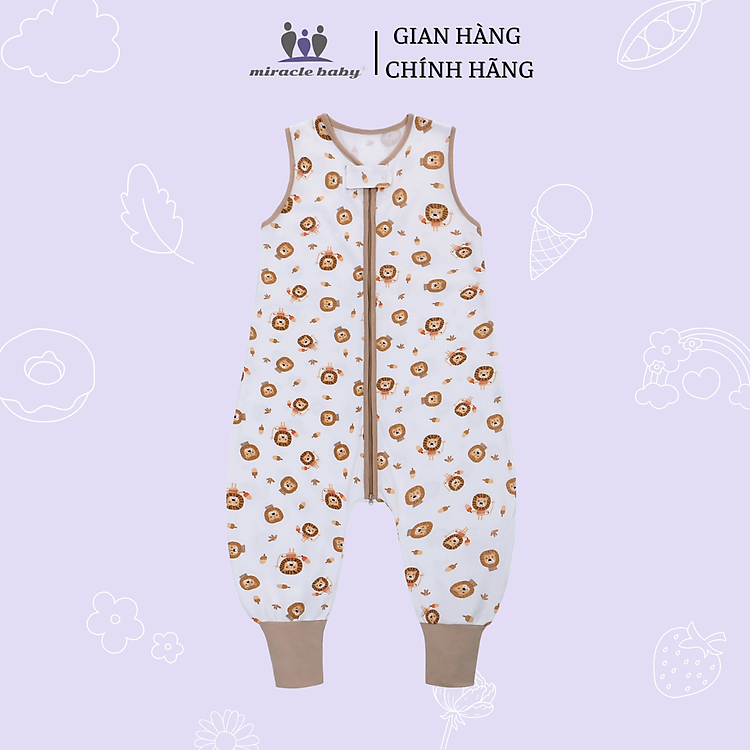 Túi ngủ cotton Miraclebaby cho bé Chính hãng Giá tốt - Hình ảnh 4