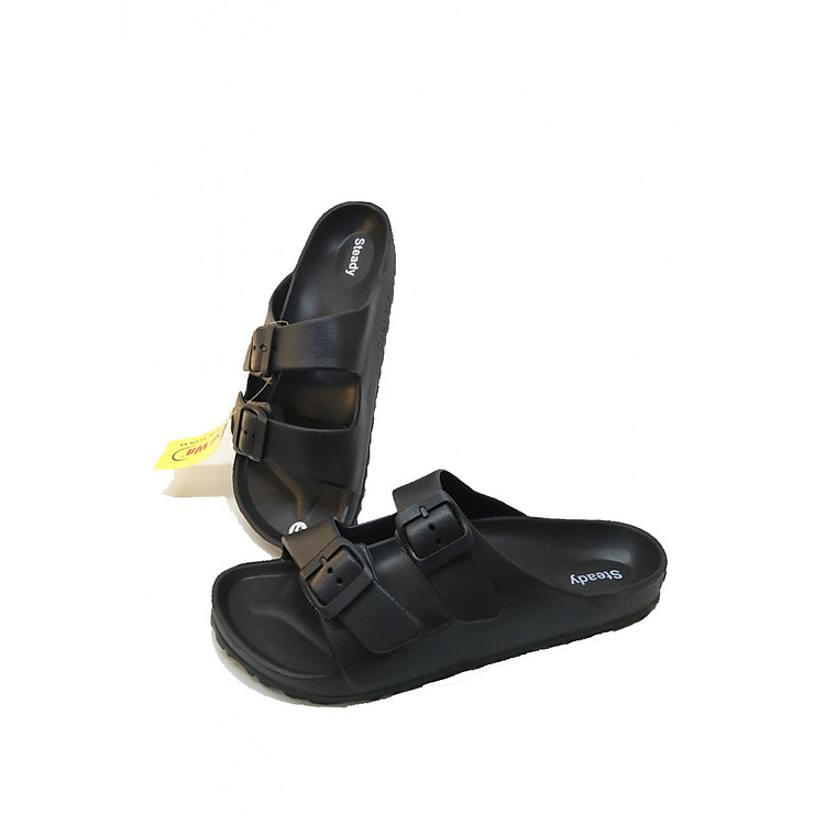 DÉP NAM QUAI NGANG THỜI TRANG - ĐEN