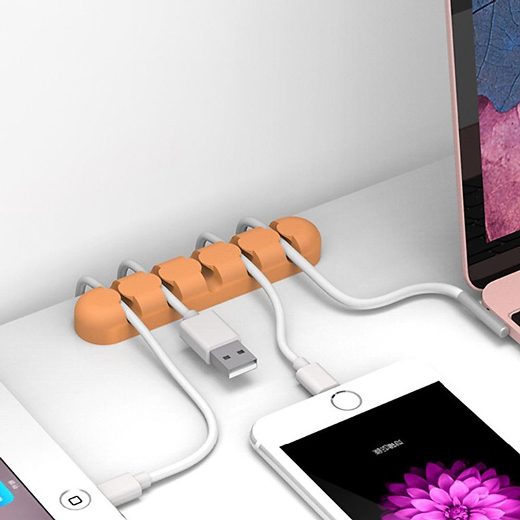 Thanh dán 5 khe cố định dây cáp CBS5