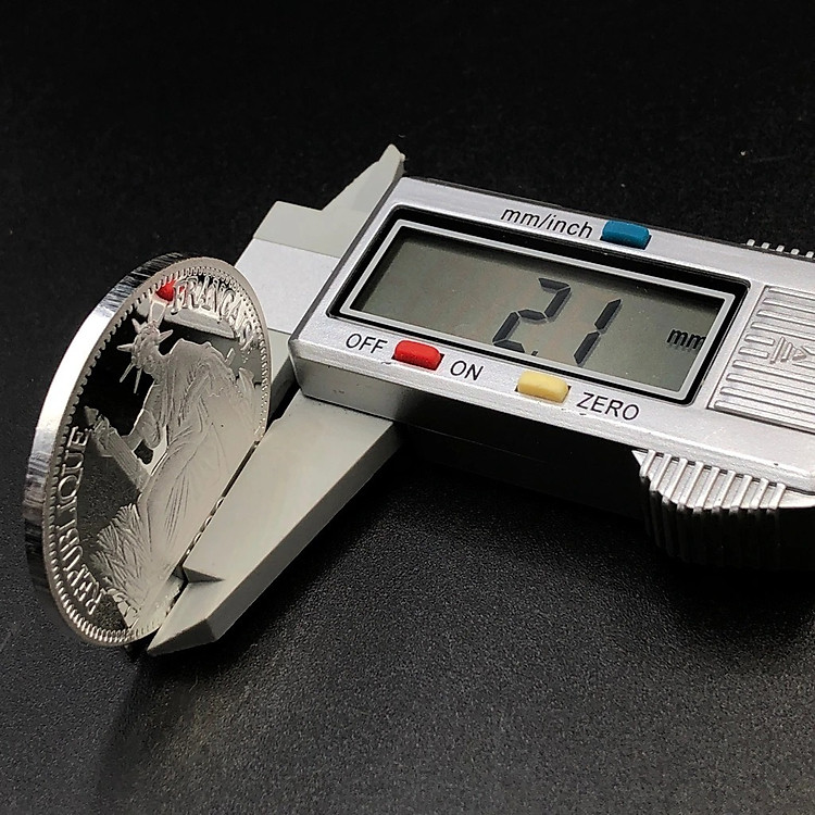 Đồng Xu Hoa Xòe Đánh Gió Đông Dương Hình Bà Đầm Bạc Ta Nguyên Chất S999 - Ảnh 3