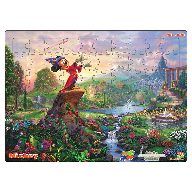 Combo 03 bộ tranh xếp hình A3 cho bé Chính hãng Ưu đãi - Hình ảnh 2